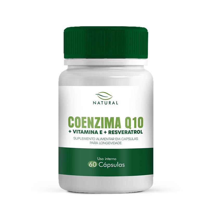 Coenzima Q10 + Vitamina E + Resveratrol 60 Cápsulas